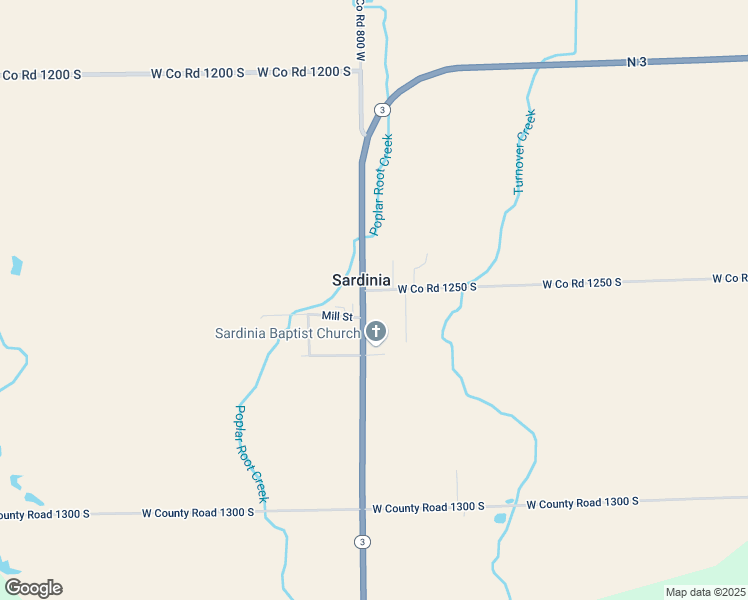 map of restaurants, bars, coffee shops, grocery stores, and more near 12544 Indiana 3 in Westport