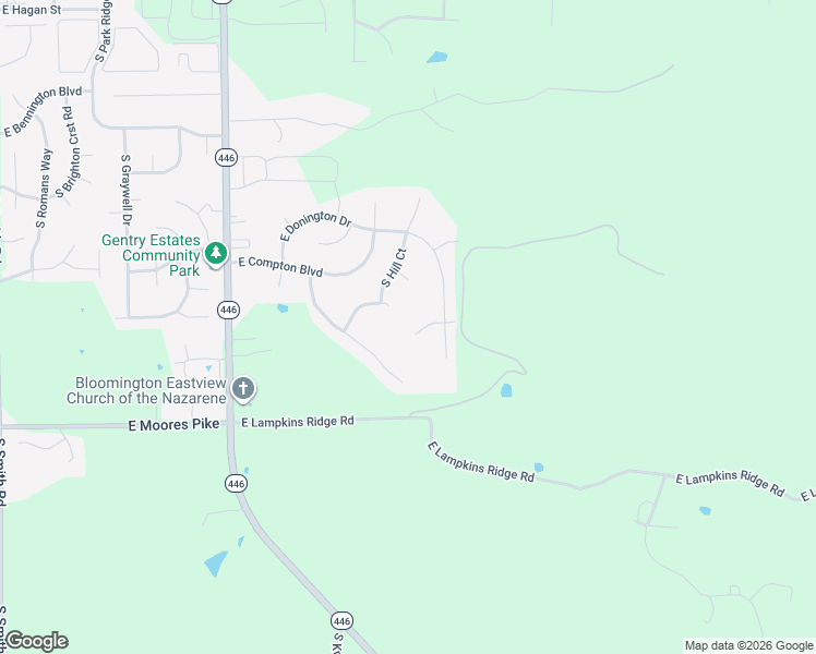 map of restaurants, bars, coffee shops, grocery stores, and more near 4520 East Beardsley Drive in Bloomington