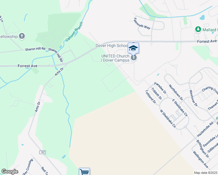 map of restaurants, bars, coffee shops, grocery stores, and more near 500 Isabelle Isle in Dover