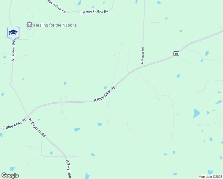 map of restaurants, bars, coffee shops, grocery stores, and more near 24309 East Blue Mills Road in Independence