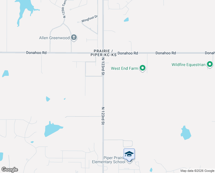 map of restaurants, bars, coffee shops, grocery stores, and more near 3759 North 123rd Street in Kansas City