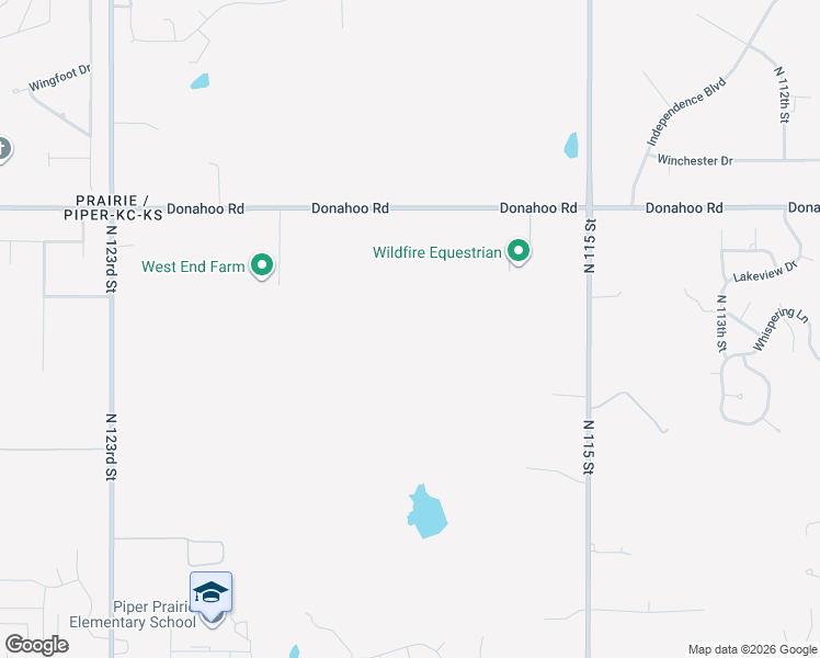 map of restaurants, bars, coffee shops, grocery stores, and more near 11641 Donahoo Road in Kansas City
