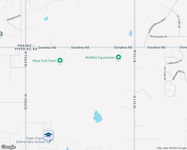map of restaurants, bars, coffee shops, grocery stores, and more near 11641 Donahoo Road in Kansas City
