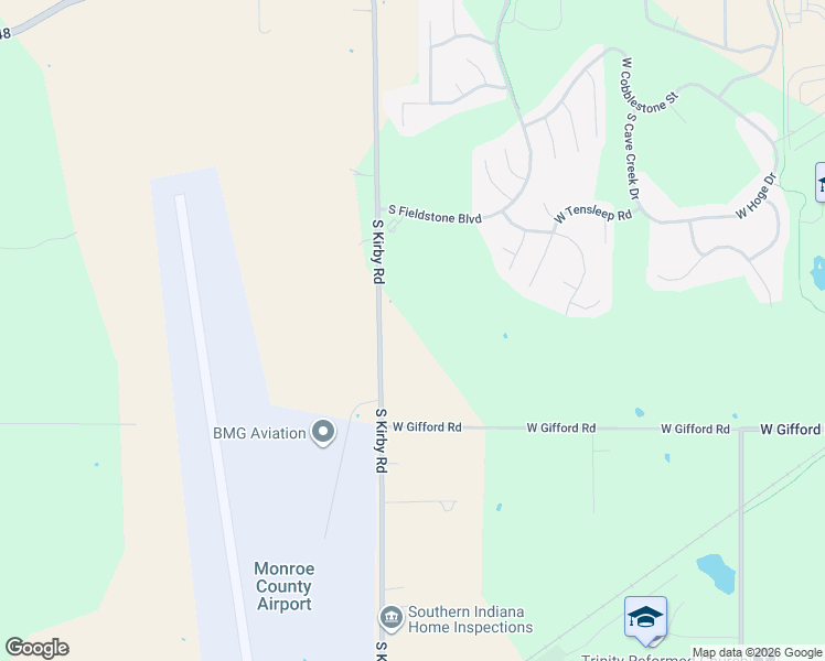 map of restaurants, bars, coffee shops, grocery stores, and more near 825 South Kirby Road in Bloomington