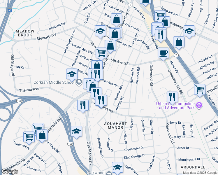 map of restaurants, bars, coffee shops, grocery stores, and more near 762 Heather Stone Loop in Glen Burnie