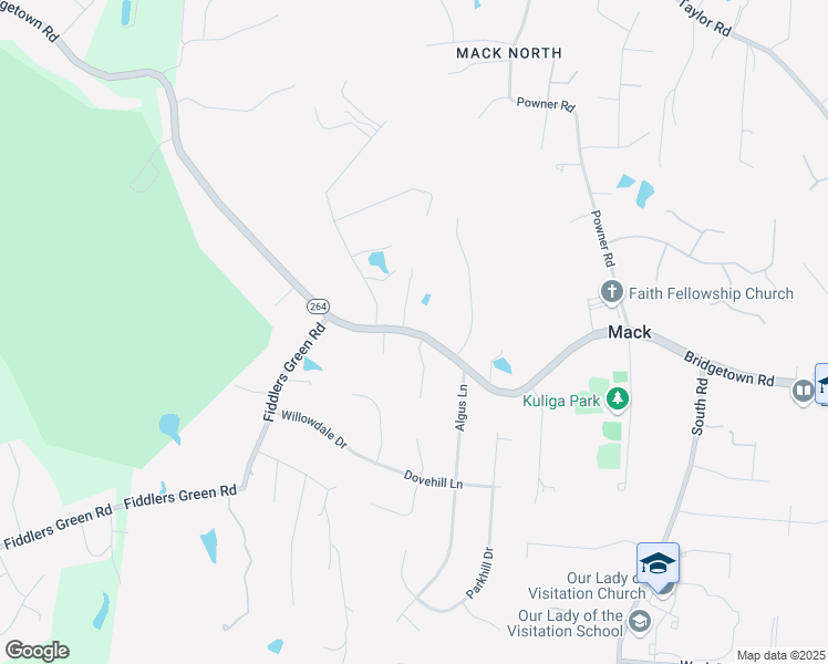 map of restaurants, bars, coffee shops, grocery stores, and more near Bridgetown Road in Hamilton County