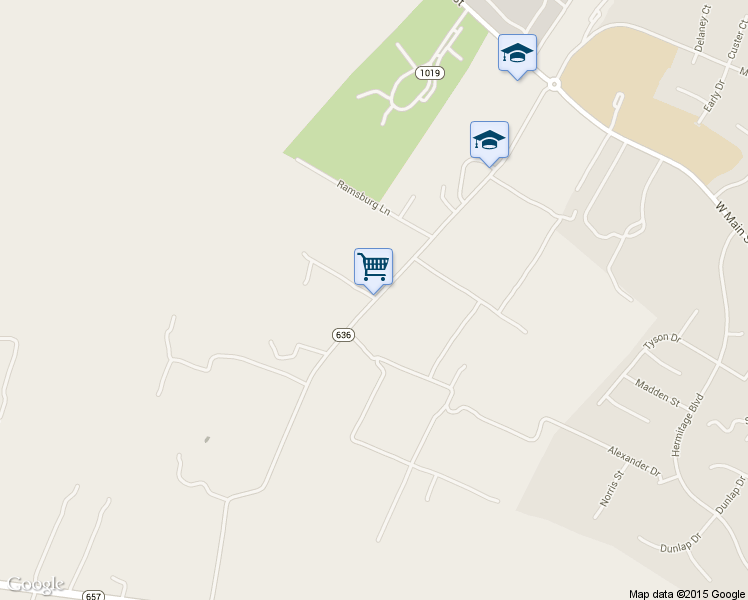 map of restaurants, bars, coffee shops, grocery stores, and more near 1484 Westwood Road in Berryville