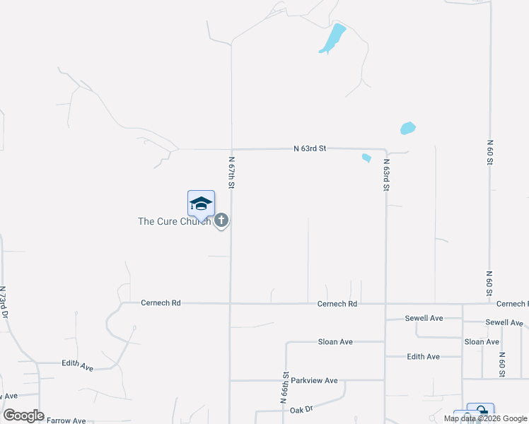 map of restaurants, bars, coffee shops, grocery stores, and more near 3709 North 67th Street in Kansas City