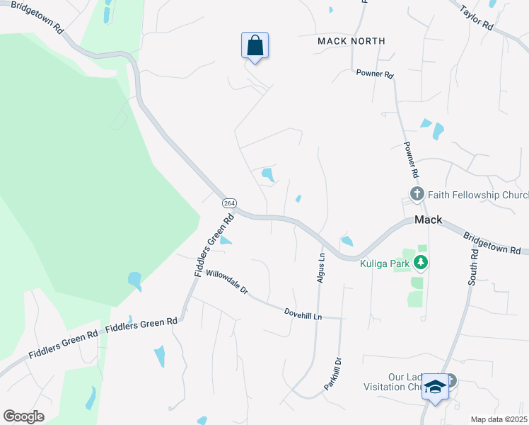 map of restaurants, bars, coffee shops, grocery stores, and more near 6971 Bridgetown Road in Cincinnati