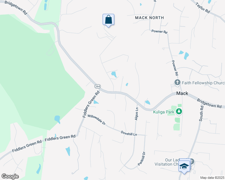 map of restaurants, bars, coffee shops, grocery stores, and more near 6971 Bridgetown Road in Cincinnati