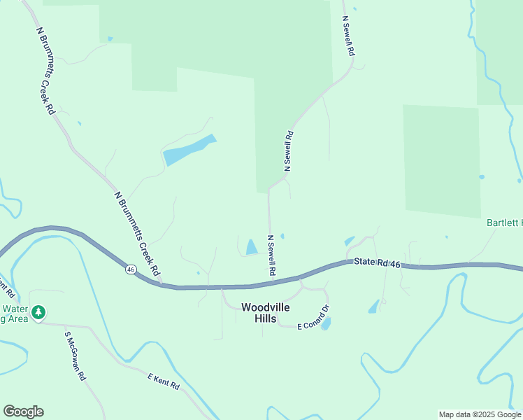 map of restaurants, bars, coffee shops, grocery stores, and more near 101 North Sewell Road in Bloomington