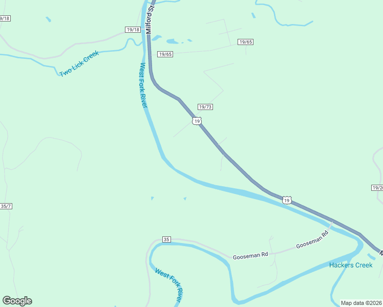 map of restaurants, bars, coffee shops, grocery stores, and more near 11048 Good Hope Pike in Jane Lew