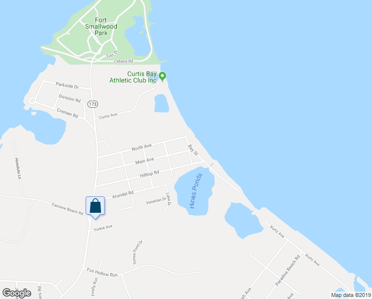 map of restaurants, bars, coffee shops, grocery stores, and more near 7616 Bay Street in Pasadena