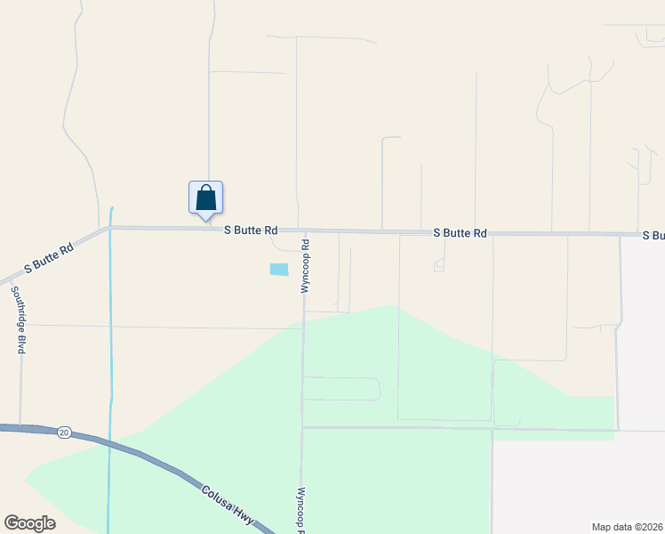map of restaurants, bars, coffee shops, grocery stores, and more near 8970 South Butte Road in Sutter