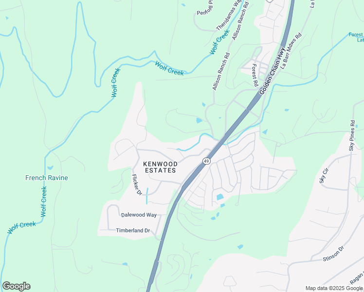map of restaurants, bars, coffee shops, grocery stores, and more near 10198 Pine Court in Grass Valley