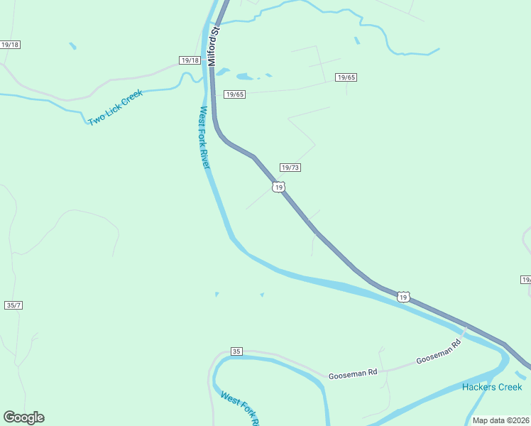 map of restaurants, bars, coffee shops, grocery stores, and more near 11048 Good Hope Pike in Jane Lew