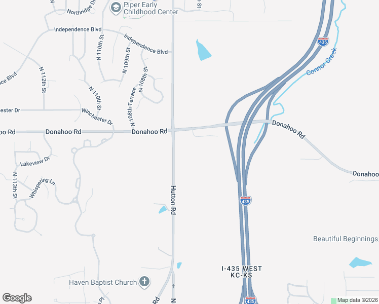 map of restaurants, bars, coffee shops, grocery stores, and more near 10641 Donahoo Road in Kansas City