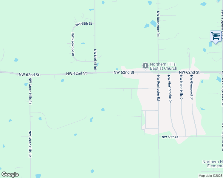 map of restaurants, bars, coffee shops, grocery stores, and more near 1521 Northwest Silverstone Road in Topeka