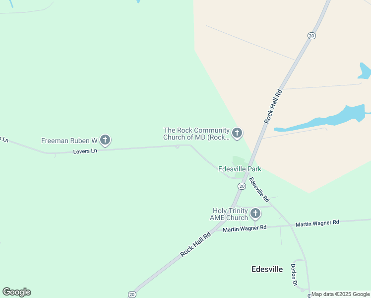 map of restaurants, bars, coffee shops, grocery stores, and more near 21909 Lovers Lane in Rock Hall