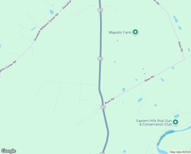 map of restaurants, bars, coffee shops, grocery stores, and more near 5671 Ohio 132 in Batavia