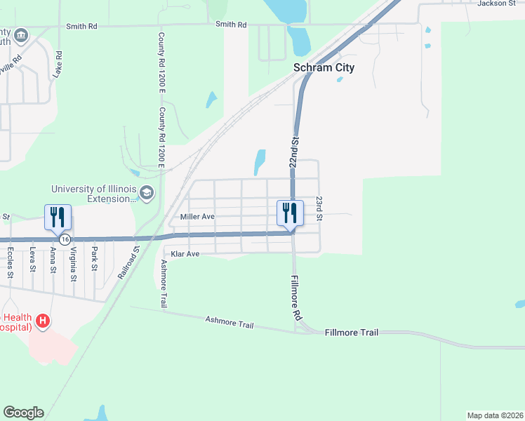 map of restaurants, bars, coffee shops, grocery stores, and more near 2015 Miller Avenue in Hillsboro