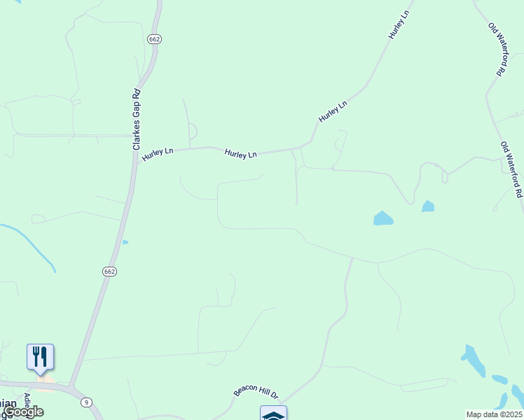 map of restaurants, bars, coffee shops, grocery stores, and more near 40428 Spectacular Bid Place in Leesburg
