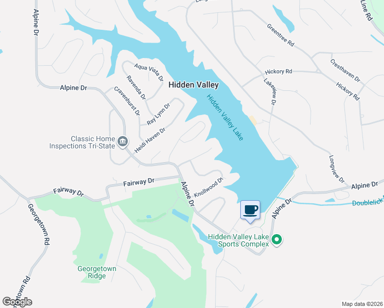 map of restaurants, bars, coffee shops, grocery stores, and more near 1228 Montclair Court in Lawrenceburg