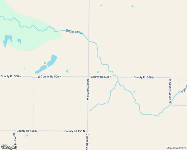 map of restaurants, bars, coffee shops, grocery stores, and more near 1719-1999 West Co Road 500 North in Sullivan