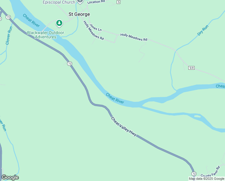 map of restaurants, bars, coffee shops, grocery stores, and more near OFF 72/1 Crossroads Lane in Parsons
