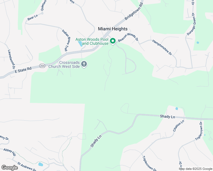 map of restaurants, bars, coffee shops, grocery stores, and more near 3482 Chestnut Park Lane in Cleves