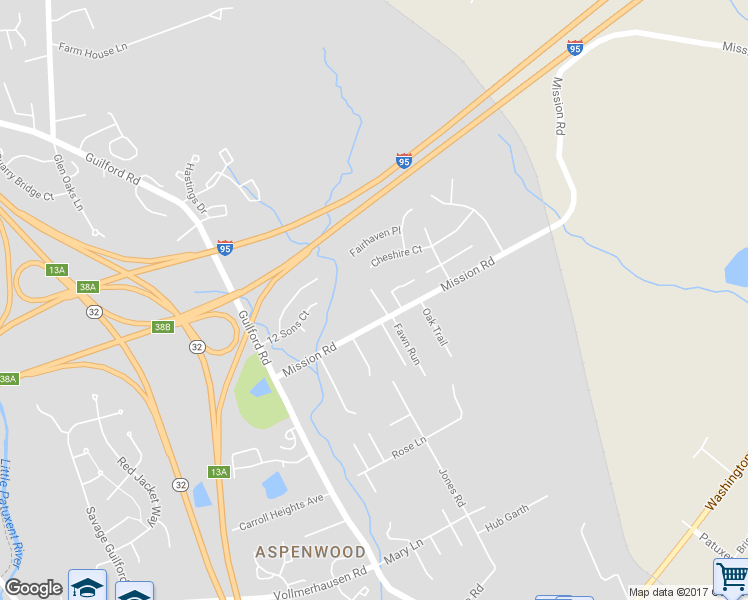 map of restaurants, bars, coffee shops, grocery stores, and more near 7911 Burkard Lane in Jessup