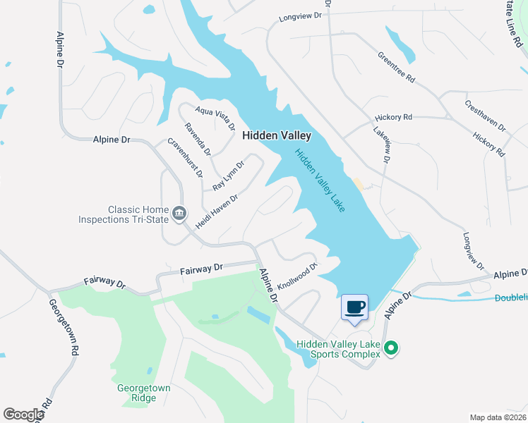 map of restaurants, bars, coffee shops, grocery stores, and more near 1307 Cliftmont Circle in Lawrenceburg
