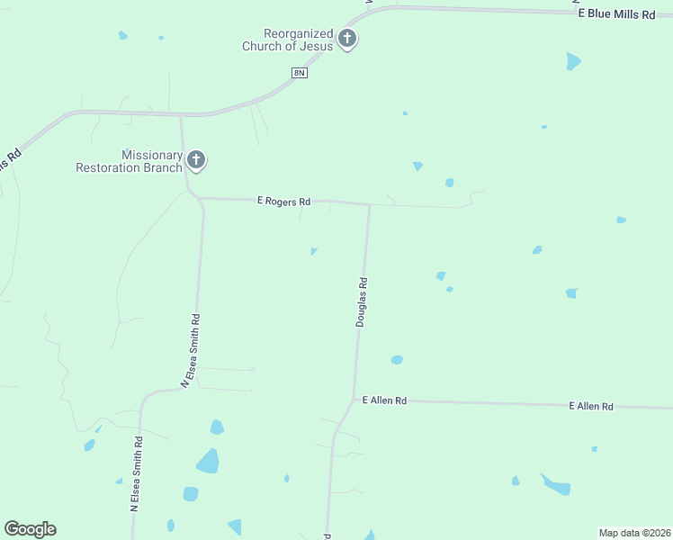 map of restaurants, bars, coffee shops, grocery stores, and more near 3212 Douglas Road in Buckner