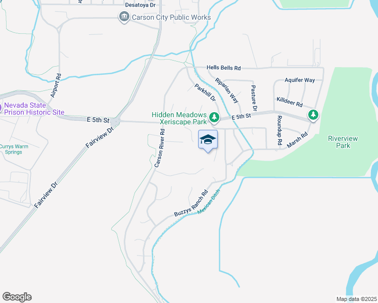map of restaurants, bars, coffee shops, grocery stores, and more near 4151 East 5th Street in Carson City