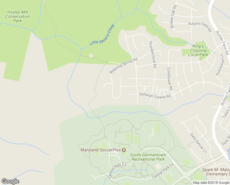 map of restaurants, bars, coffee shops, grocery stores, and more near 14606 Bubbling Spring Rd in Boyds