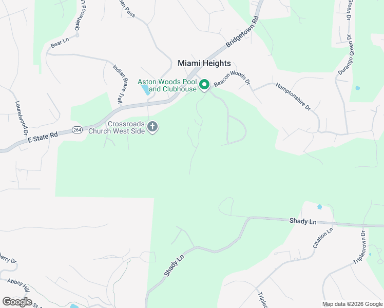 map of restaurants, bars, coffee shops, grocery stores, and more near 3482 Chestnut Park Lane in Cleves