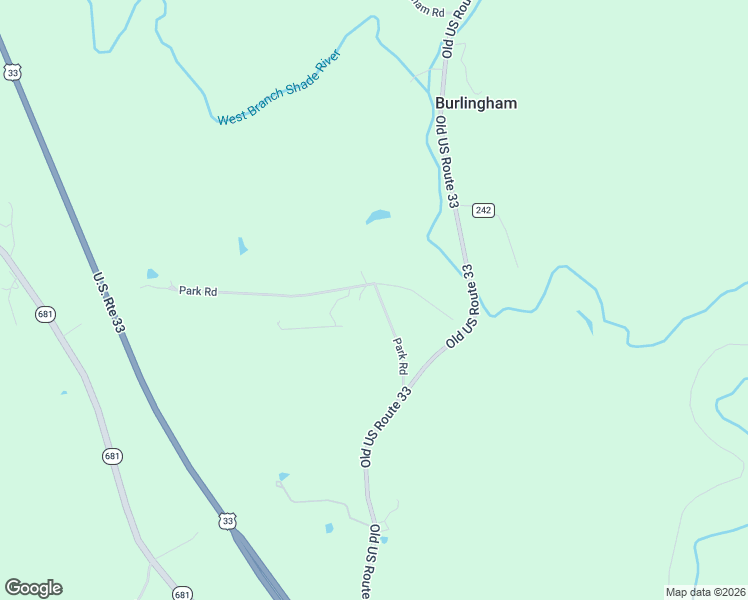 map of restaurants, bars, coffee shops, grocery stores, and more near 40779-41057 Park Road in Shade