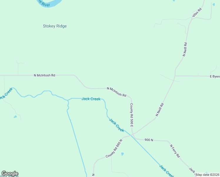 map of restaurants, bars, coffee shops, grocery stores, and more near County Road 950 North in Bloomfield