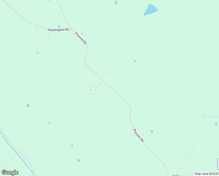 map of restaurants, bars, coffee shops, grocery stores, and more near 1447 Prussia Road in Waverly