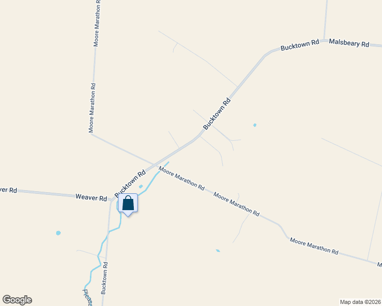 map of restaurants, bars, coffee shops, grocery stores, and more near 5620 Bucktown Road in Williamsburg