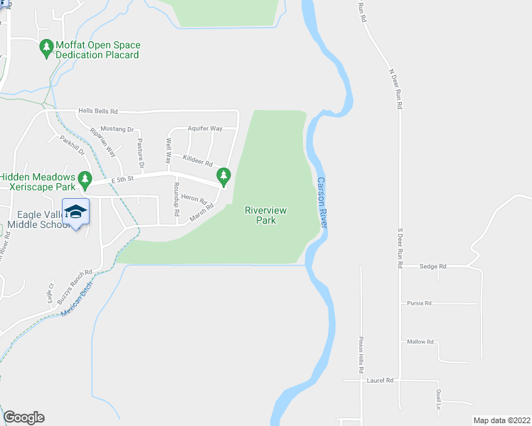map of restaurants, bars, coffee shops, grocery stores, and more near 600 Marsh Road in Carson City