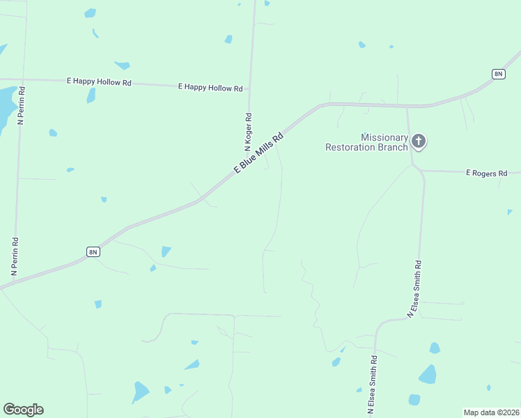 map of restaurants, bars, coffee shops, grocery stores, and more near 26203 East Blue Mills Road in Sibley