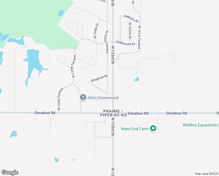 map of restaurants, bars, coffee shops, grocery stores, and more near 4029 North 123rd Terrace in Kansas City