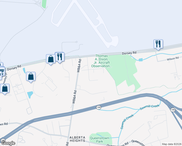 map of restaurants, bars, coffee shops, grocery stores, and more near 529 Arundel Avenue in Glen Burnie