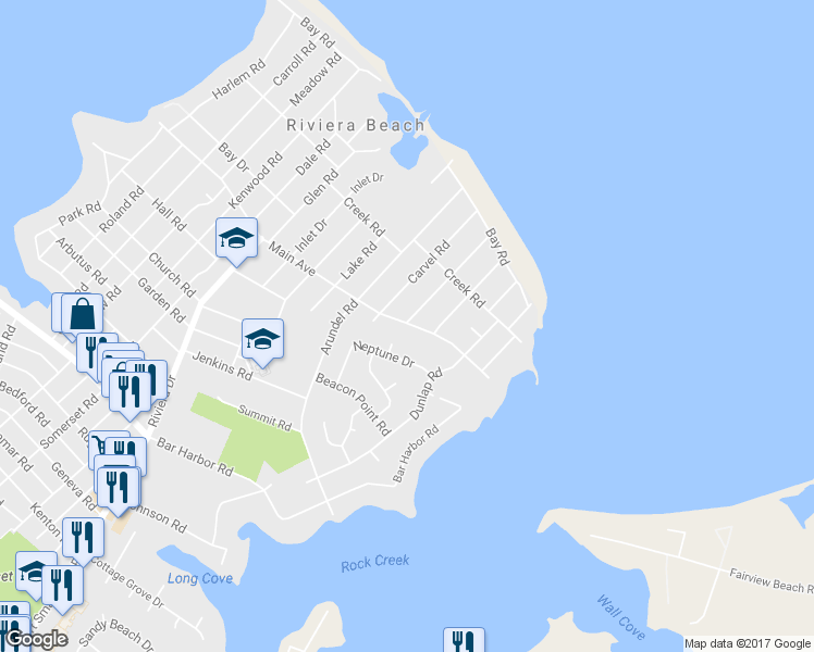 map of restaurants, bars, coffee shops, grocery stores, and more near 8570 Main Avenue in Pasadena