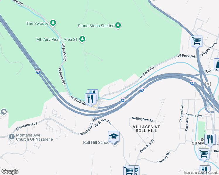 map of restaurants, bars, coffee shops, grocery stores, and more near 4324 Todd Avenue in Cincinnati