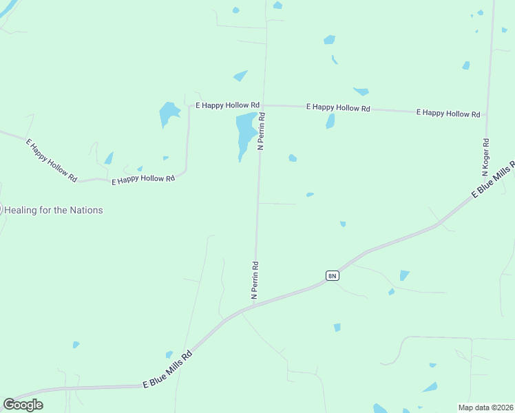 map of restaurants, bars, coffee shops, grocery stores, and more near 3300 North Perrin Road in Independence