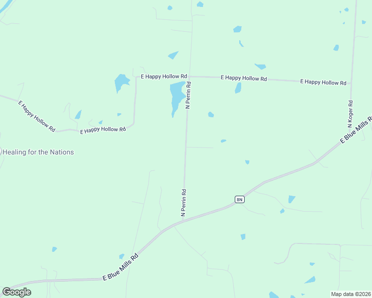 map of restaurants, bars, coffee shops, grocery stores, and more near 3300 North Perrin Road in Independence