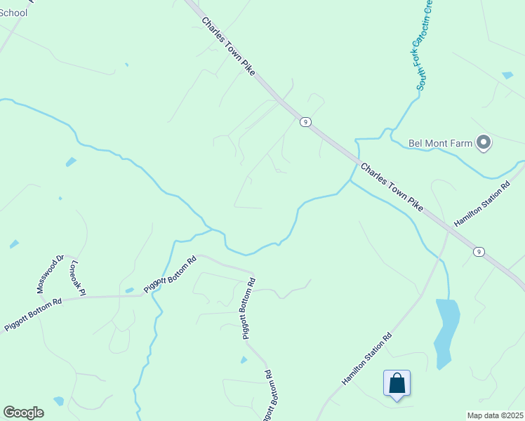map of restaurants, bars, coffee shops, grocery stores, and more near 16422 Hidden Meadow Lane in Hamilton