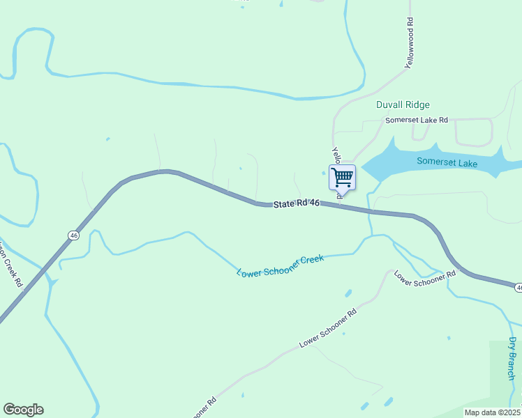 map of restaurants, bars, coffee shops, grocery stores, and more near 4243 Indiana 46 in Nashville